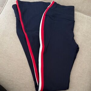 Splits 59 red white and blue flare leggings